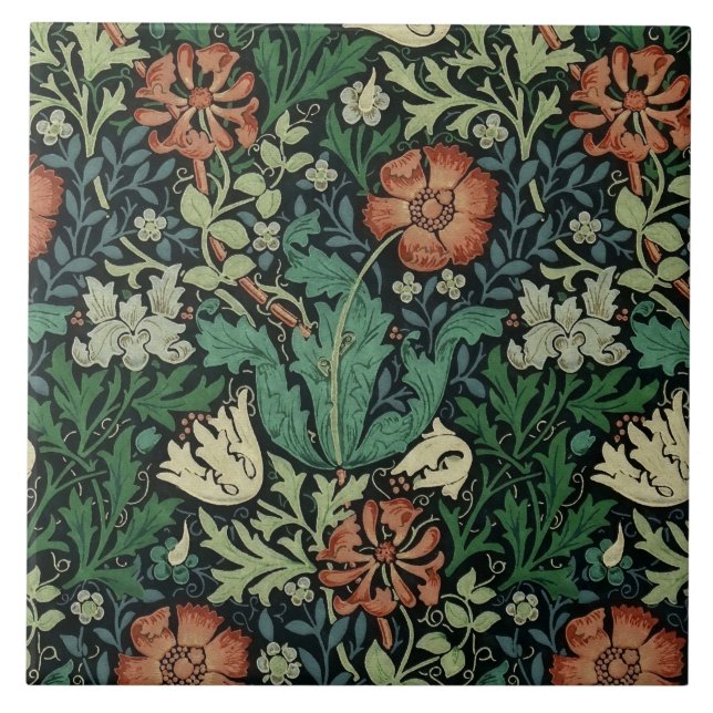 William Morris Compton Floral Art Nouveau Pattern (Frente)