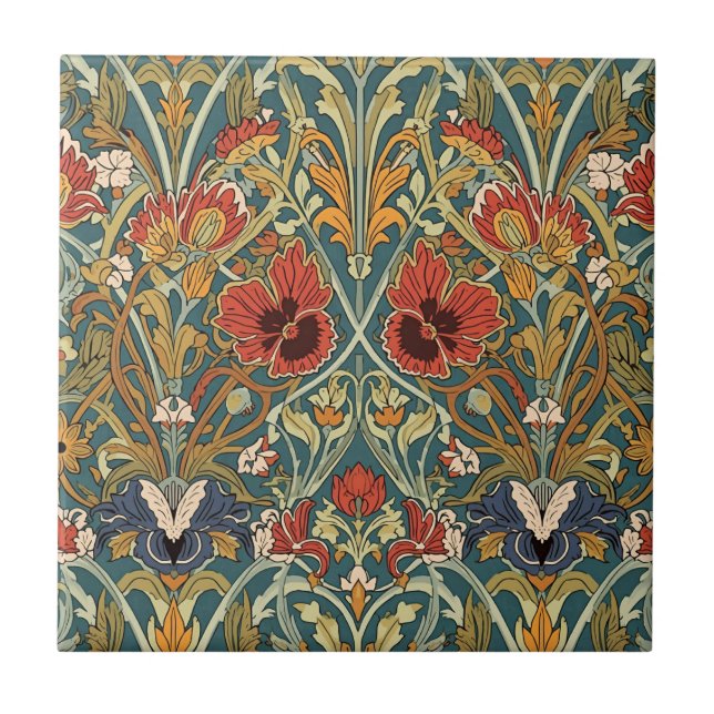 William Morris Compton Floral Art Nouveau Pattern (Frente)