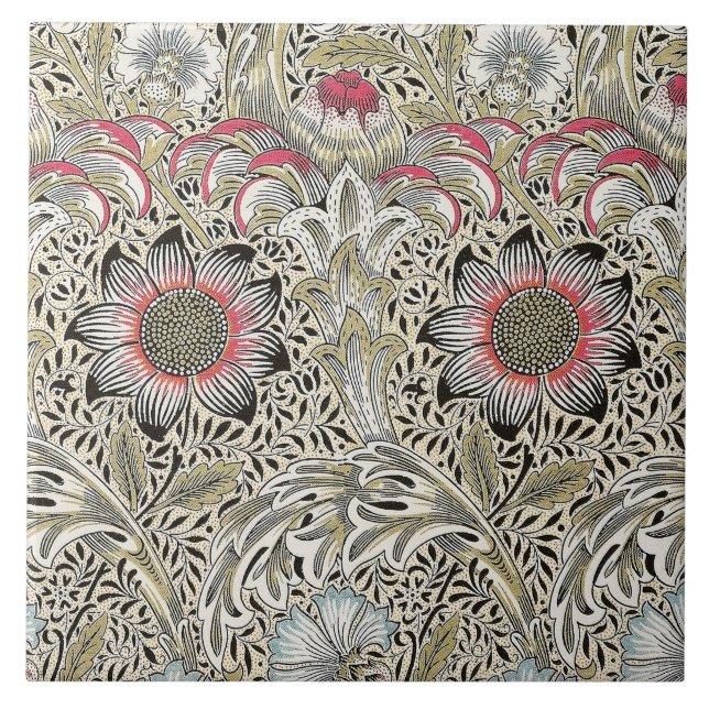 William Morris Corncockle wallpaper floral (Frente)