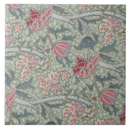 William Morris Cray Vintage Floral Rosa Verde