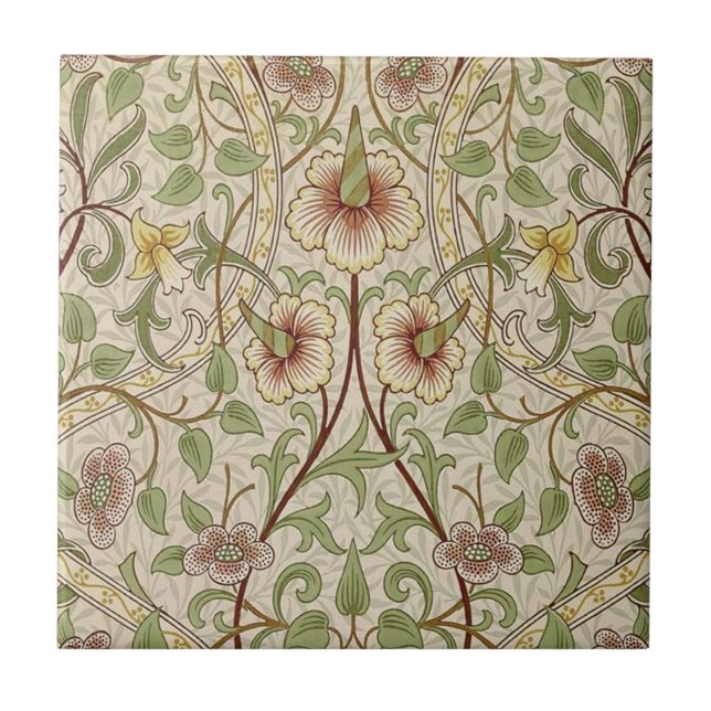 William Morris Daffodil Classic Flower Wallpaper (Frente)