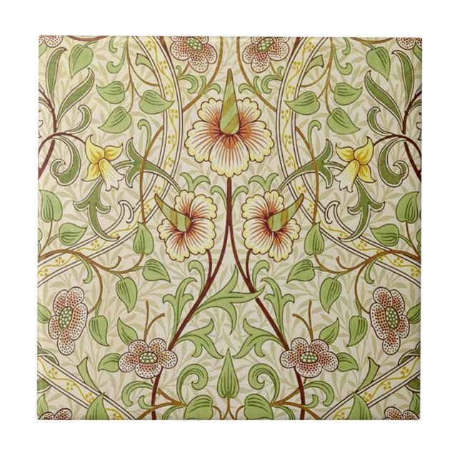 William Morris Daffodil Classic Flower Wallpaper (Frente)