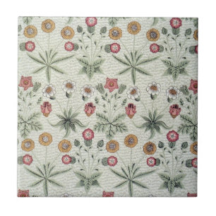 William Morris Daisy Floral Wallpaper Padrão