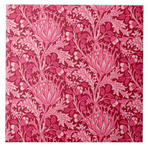 William Morris Damask, Fuchsia Pink