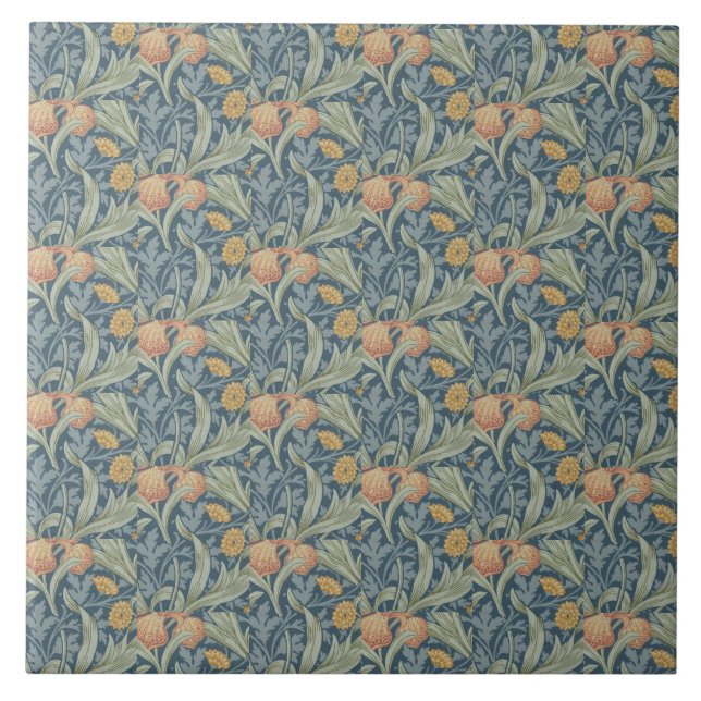 William Morris Decorative Art Iris Pattern (Frente)