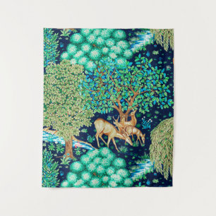 William Morris Deer por uma tapeçaria do Brook In