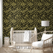 William Morris Dourado e Black Floral