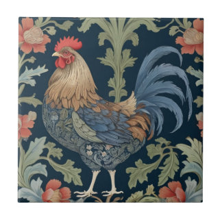 William Morris Estilo à esquerda virado para Flora