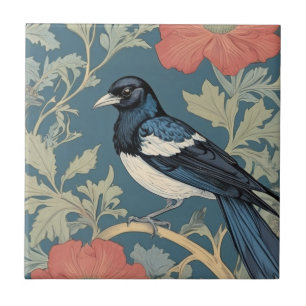 William Morris Estilo à esquerda virado para Magpi