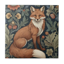 William Morris estilo Floral Direita Face Fox