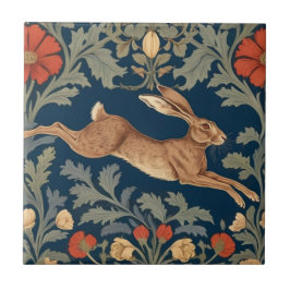 William Morris estilo Right Face Running Hare
