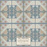 William Morris Floral Artesão Era Colagem DIREITA<br><div class="desc">AZULEJO DO LADO DIREITO, O PADRÃO USA NÚMEROS IGUAIS DE AZULEJOS DO LADO ESQUERDO E DIREITO. NOTA: RECOMENDAÇÕES DE INSTALAÇÃO ABAIXO. Estes azulejos foram criados de uma grande colagem de um novo trabalho de arte de aquarela por uma artista e designer internacionalmente licenciada, Audrey Jeanne Roberts e vintage Craftsmen era...</div>