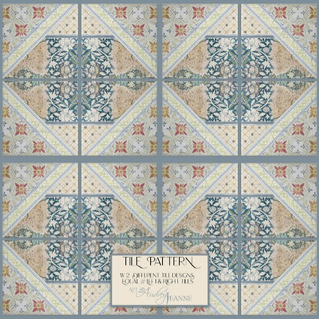 William Morris Floral Artesão Era Colagem DIREITA (Criador carregado)