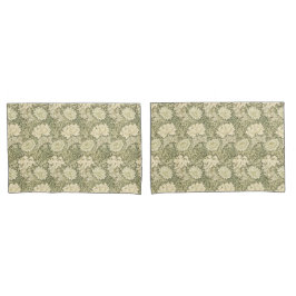 William Morris Floral Elegance Dourado e Verde