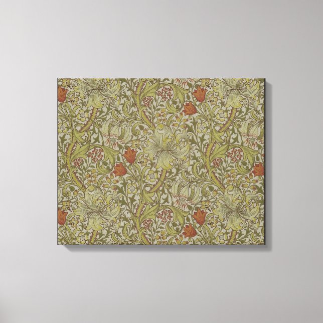 William Morris Floral lily willow art impressão (Frente)