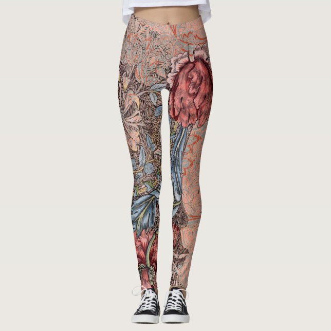 William Morris FLORAL PATTERN Leggings (Frente)