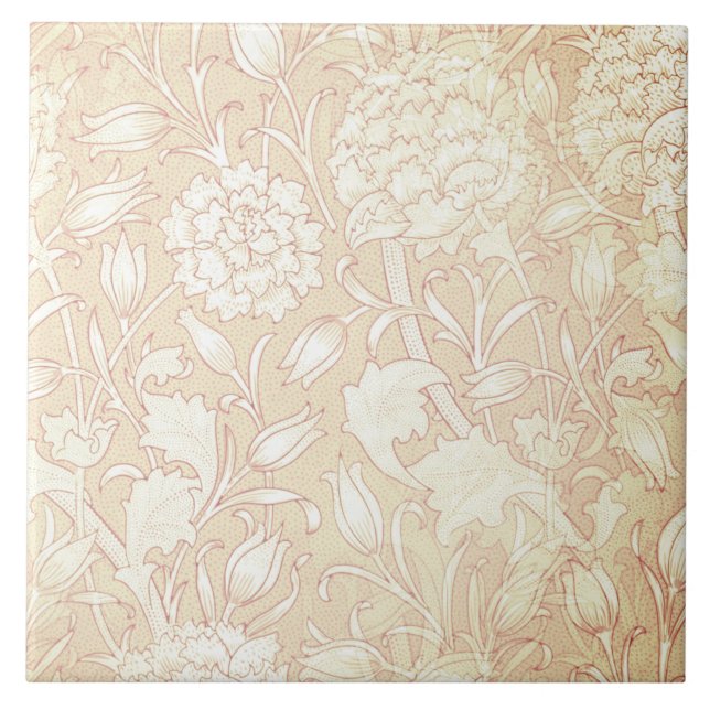 William Morris Floral Patterno em Azulejo de Cerâm (Frente)