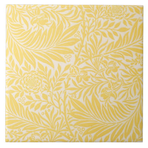 William Morris - Folhas e Padrão de Flor de Larksp