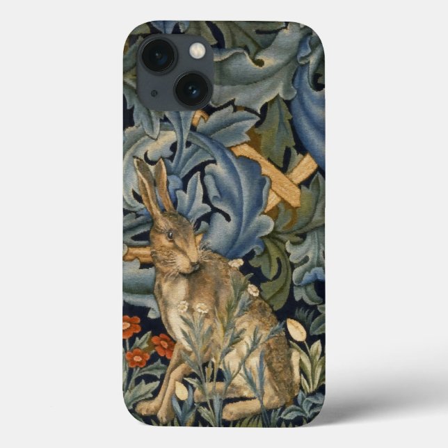William Morris Forest Rabbit Floral Art Nouveau (Verso)