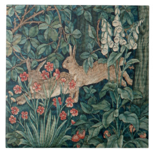 William Morris Forest Rabbits Floral