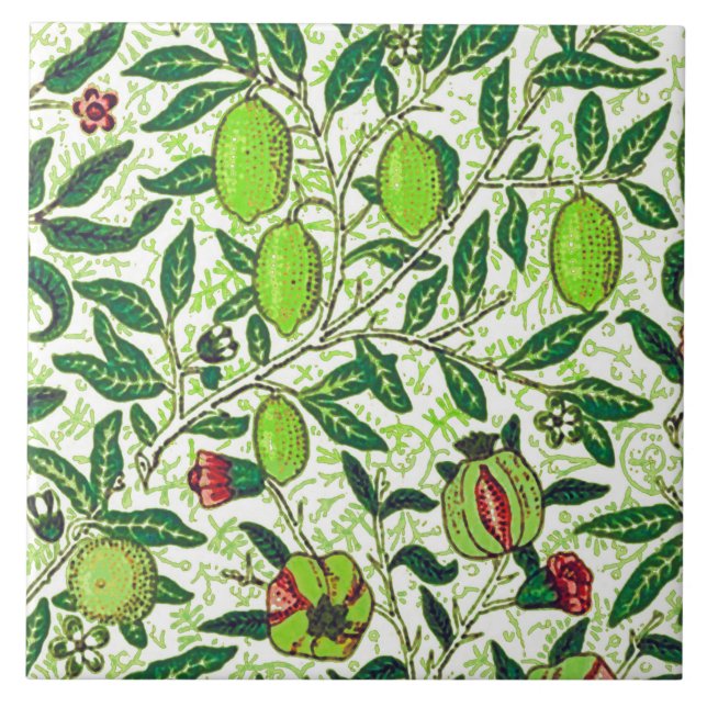 William Morris Fruta Exótica, Verde limão (Frente)