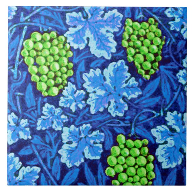 William Morris Grapevine, Cobalt Blue (Frente)