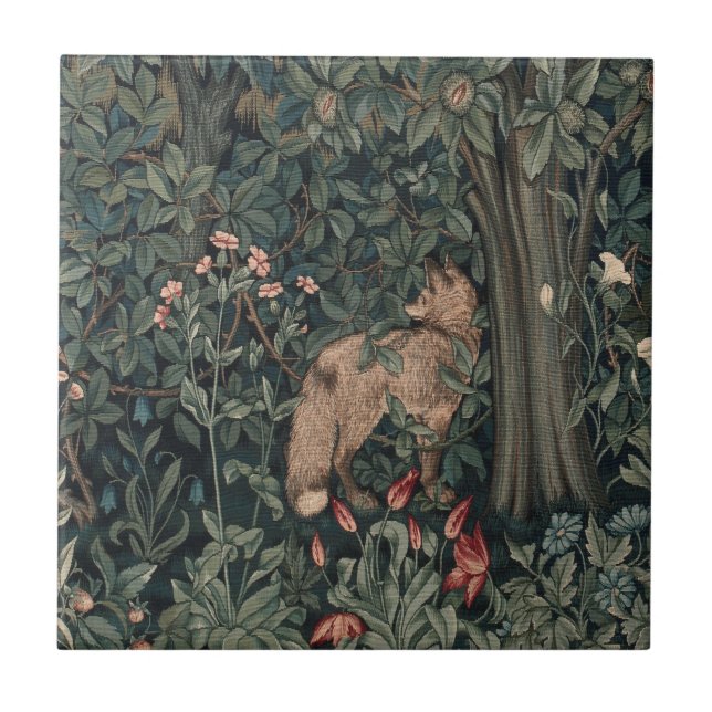 William Morris Greenery Fox Willife (Frente)