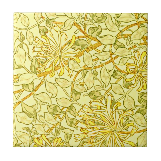 William Morris - Honeysuckle em amarelo  (Frente)