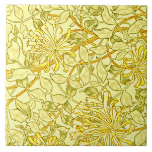 William Morris - Honeysuckle em amarelo