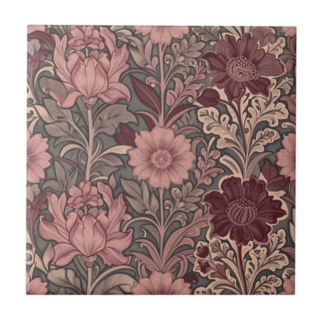William Morris Inspired Floral Pattern (Frente)