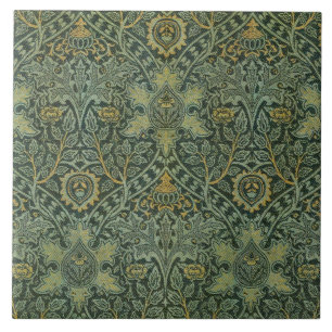 William Morris Ispahan Verde Teal Floral Arte