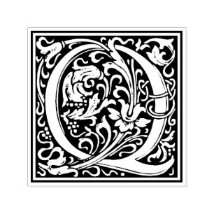 William Morris - Letra Q Carimbo Vitoriano