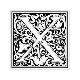 William Morris - Letra X Carimbo Vitoriano