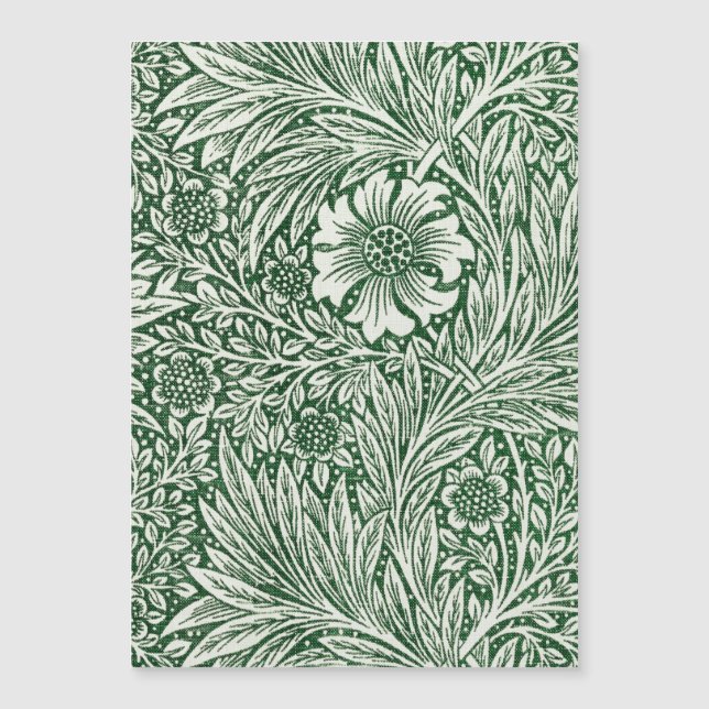 william morris marigold flor verde floral (Frente)