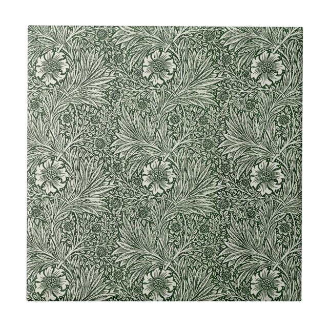 William * Morris Marigold Verde e Branco (Frente)