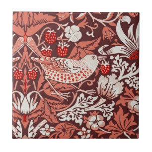 William Morris Morango Ladrão Terracota Pássaro