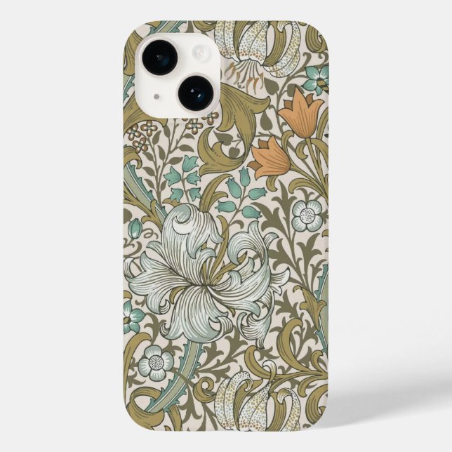 William Morris Ouro Lily Blue Dourado Classic (Verso)