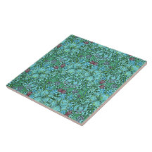 William Morris Ouro Lily Floral Fllowers Blue