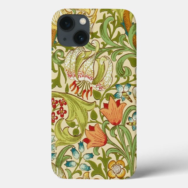 William Morris Ouro Lily Vintage Pré-Raphaelite (Verso)