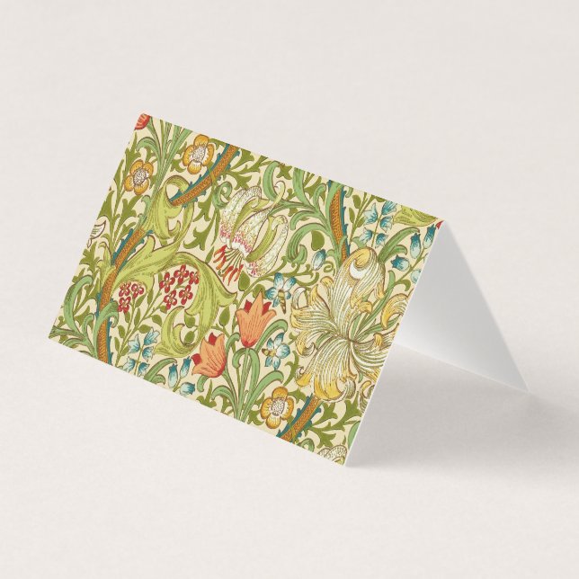 William Morris Ouro Lily Vintage Pré-Raphaelite (Frente)