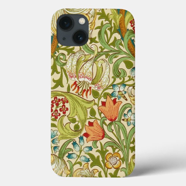 William Morris Ouro Lily Vintage Pré-Raphaelite (Verso)