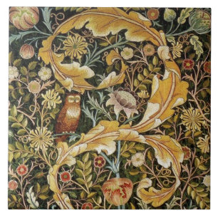 William Morris Owl an Acanthus