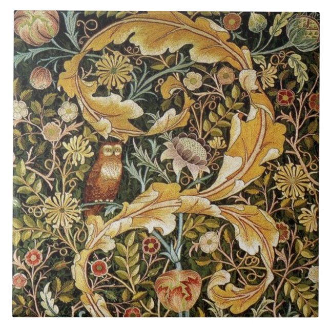 William Morris Owl an Acanthus (Frente)