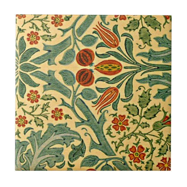 William Morris - padrão Flor de Outono (Frente)