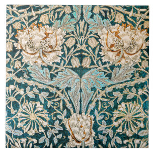 William Morris - Padrão Floral Antiquado de Honeys