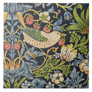 William Morris - Padrão Floral de Thief de Morango