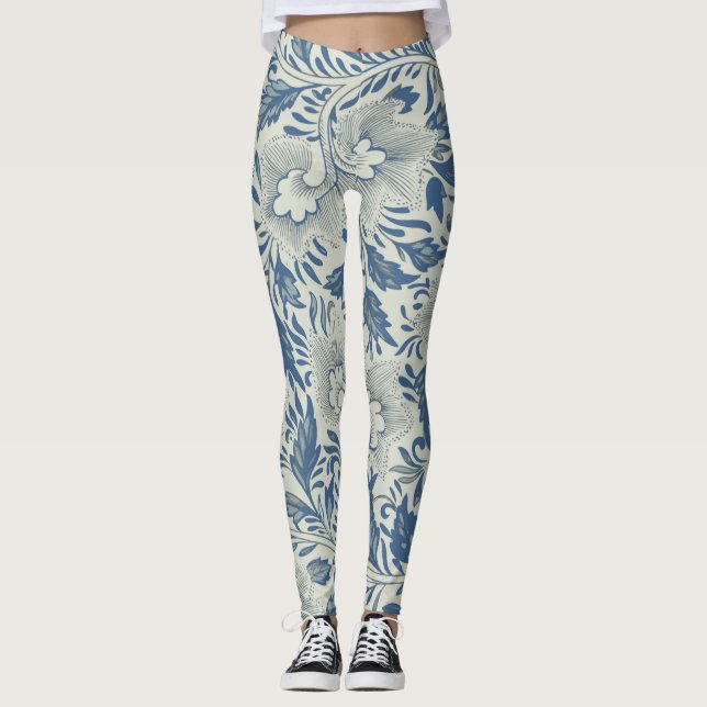 William Morris Pattern Leggings (Frente)