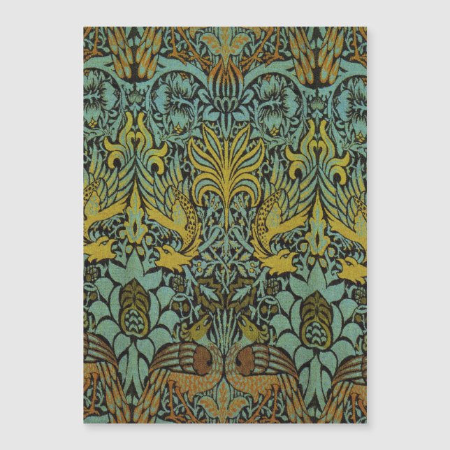 William Morris Peacock Dragon Wallpaper (Frente)