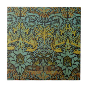 William Morris Peacock Dragon Wallpaper
