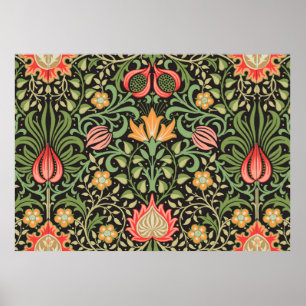 William Morris Persian Carpet Art Impressão Desig